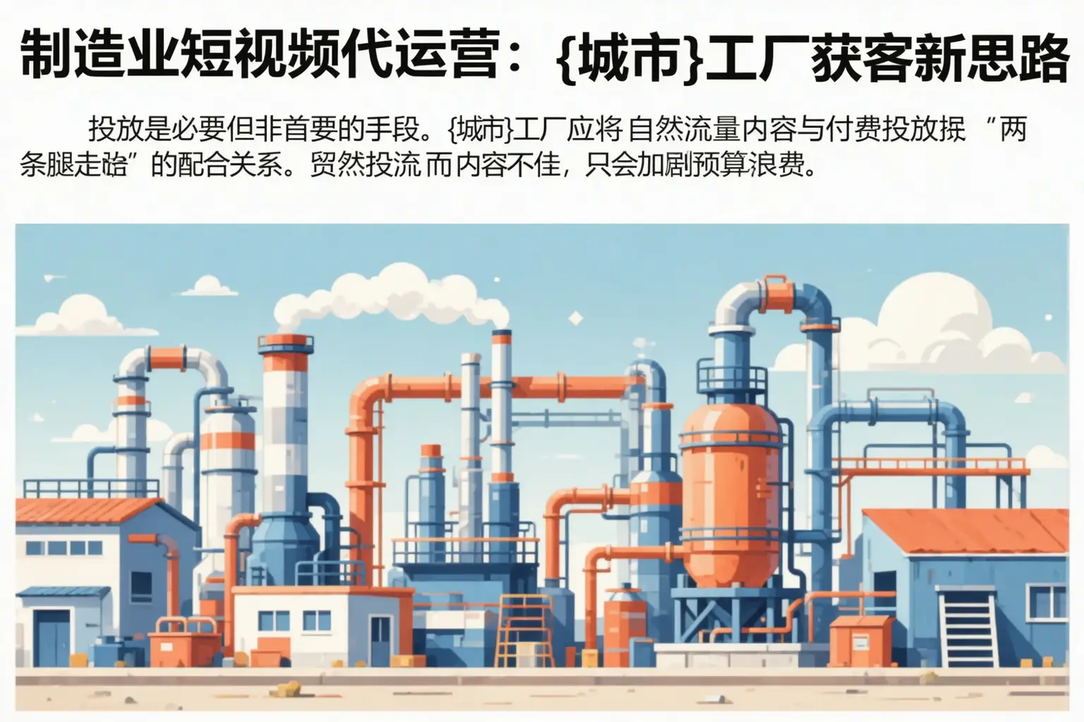制造业短视频代运营:滁州工厂获客新思路
