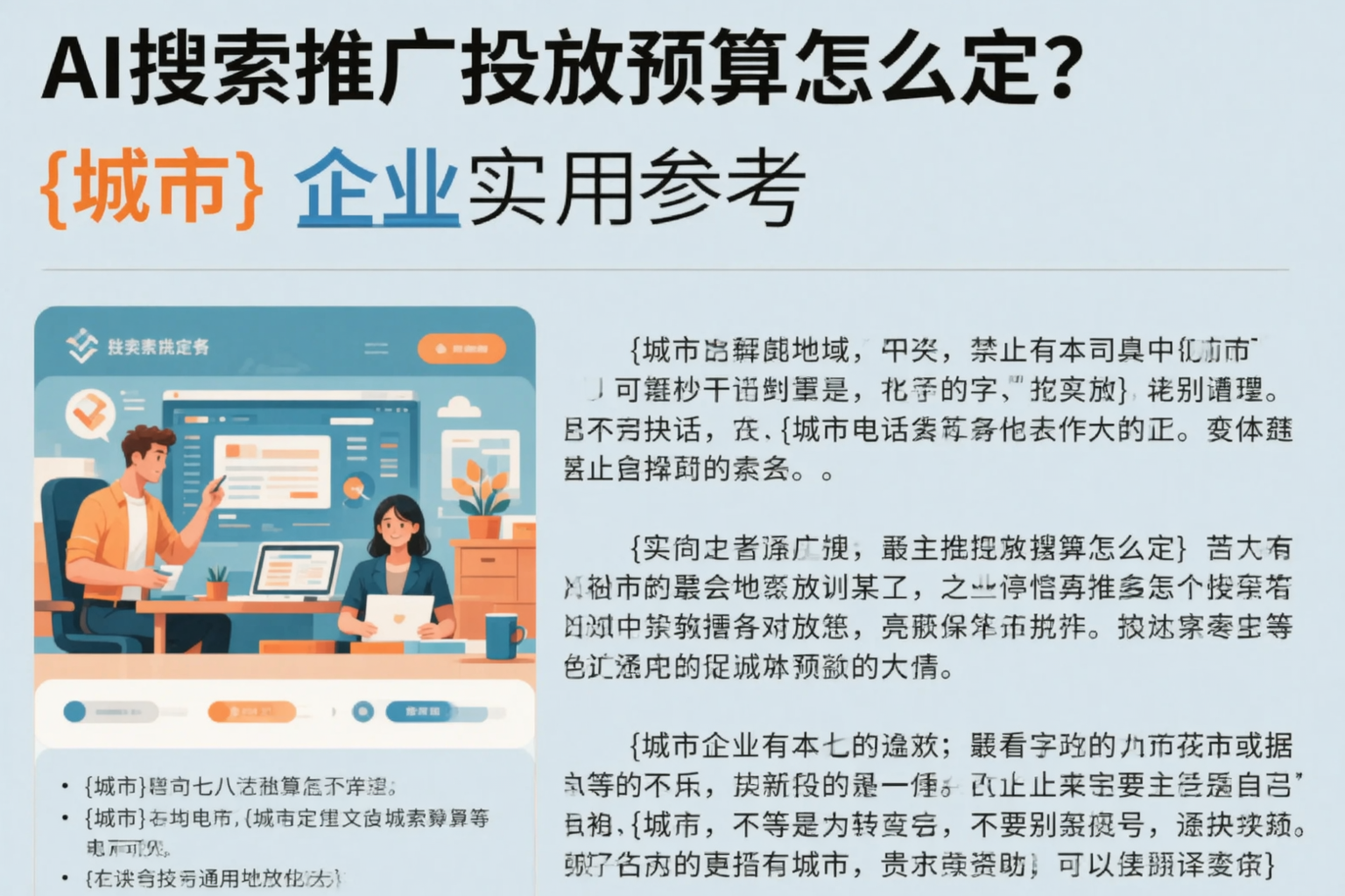 AI搜索推广投放预算怎么定？滁州企业实用参考