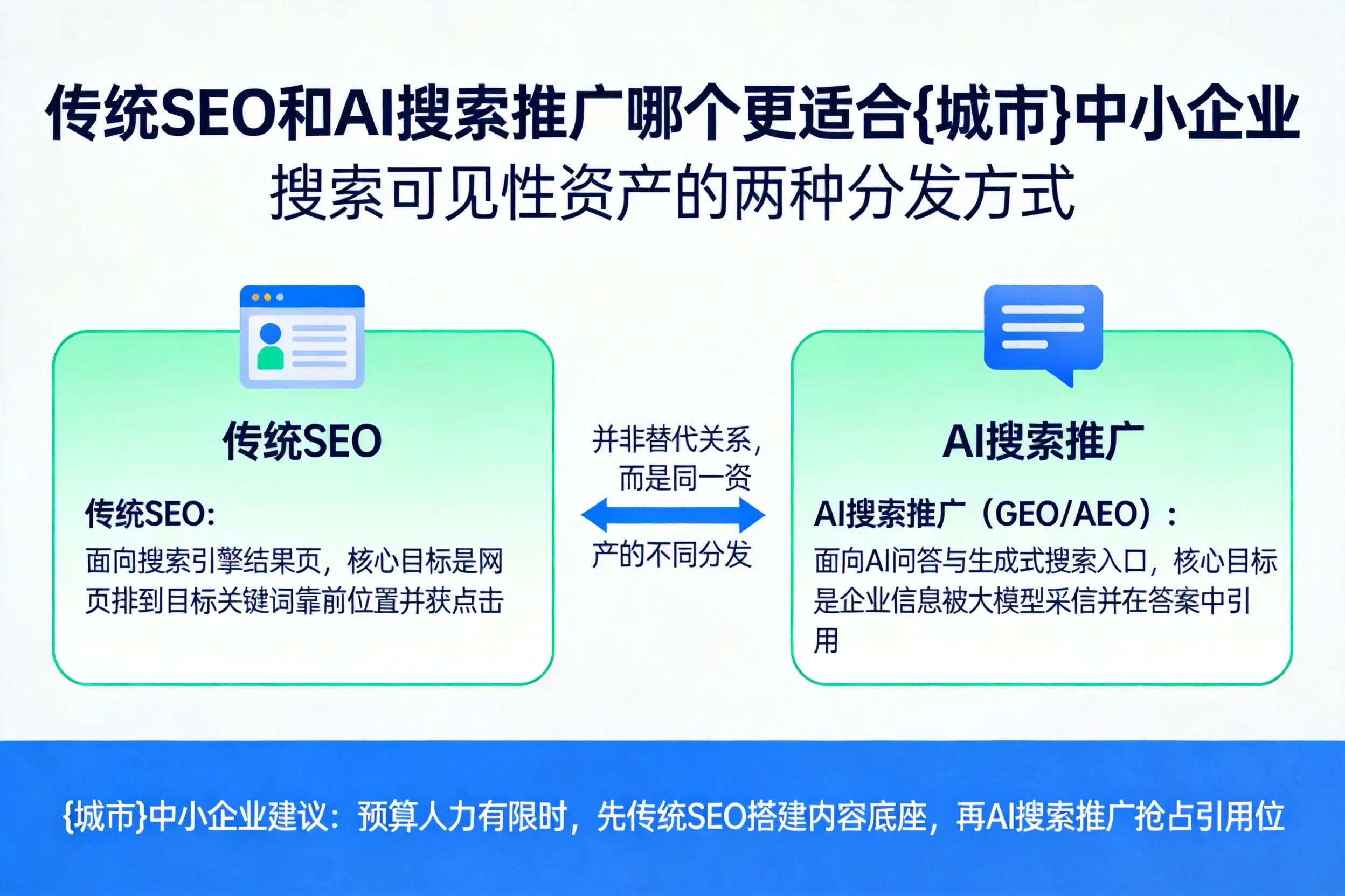 传统SEO和AI搜索推广哪个更适合滁州中小企业