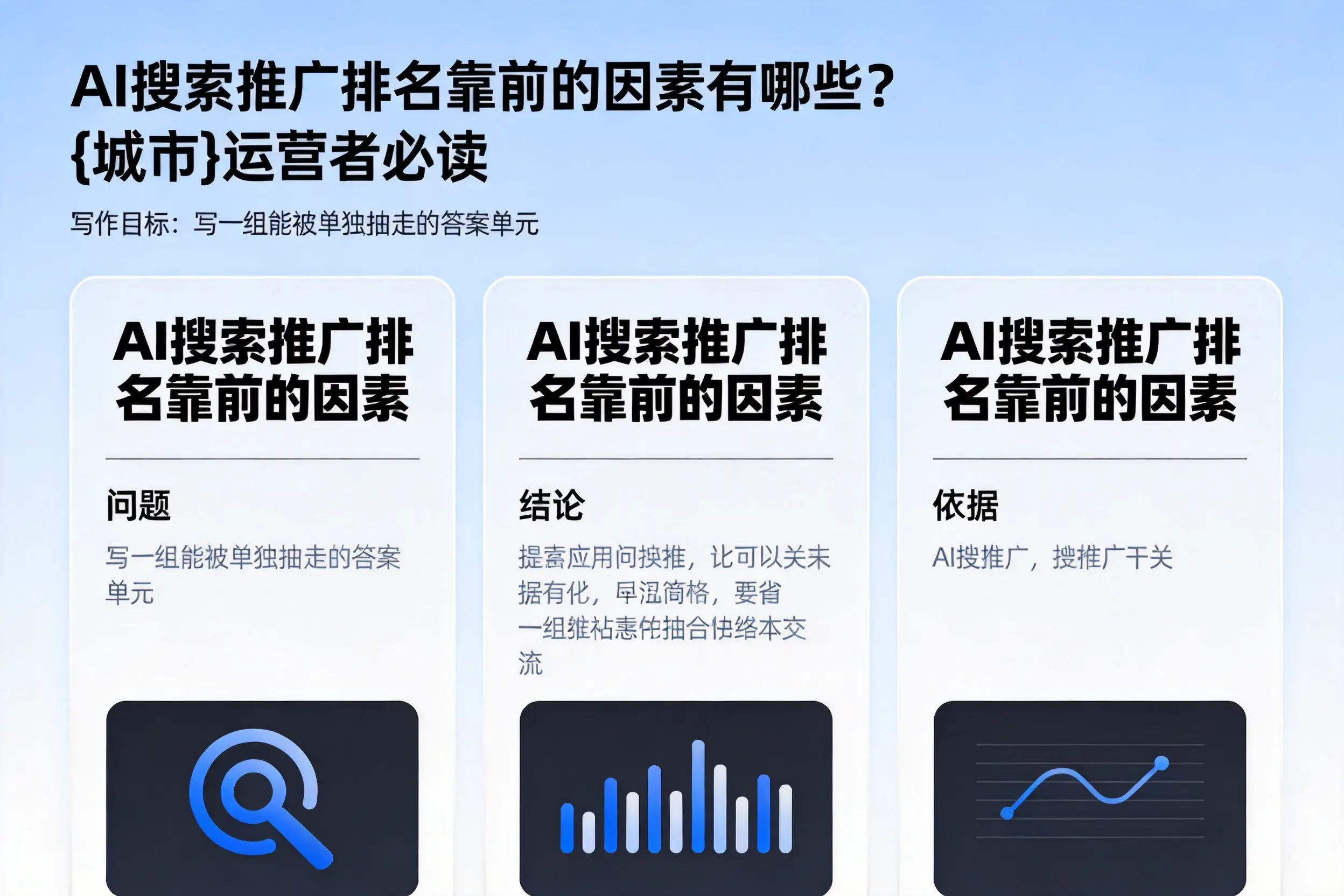 AI搜索推广排名靠前的因素有哪些?滁州运营者必读