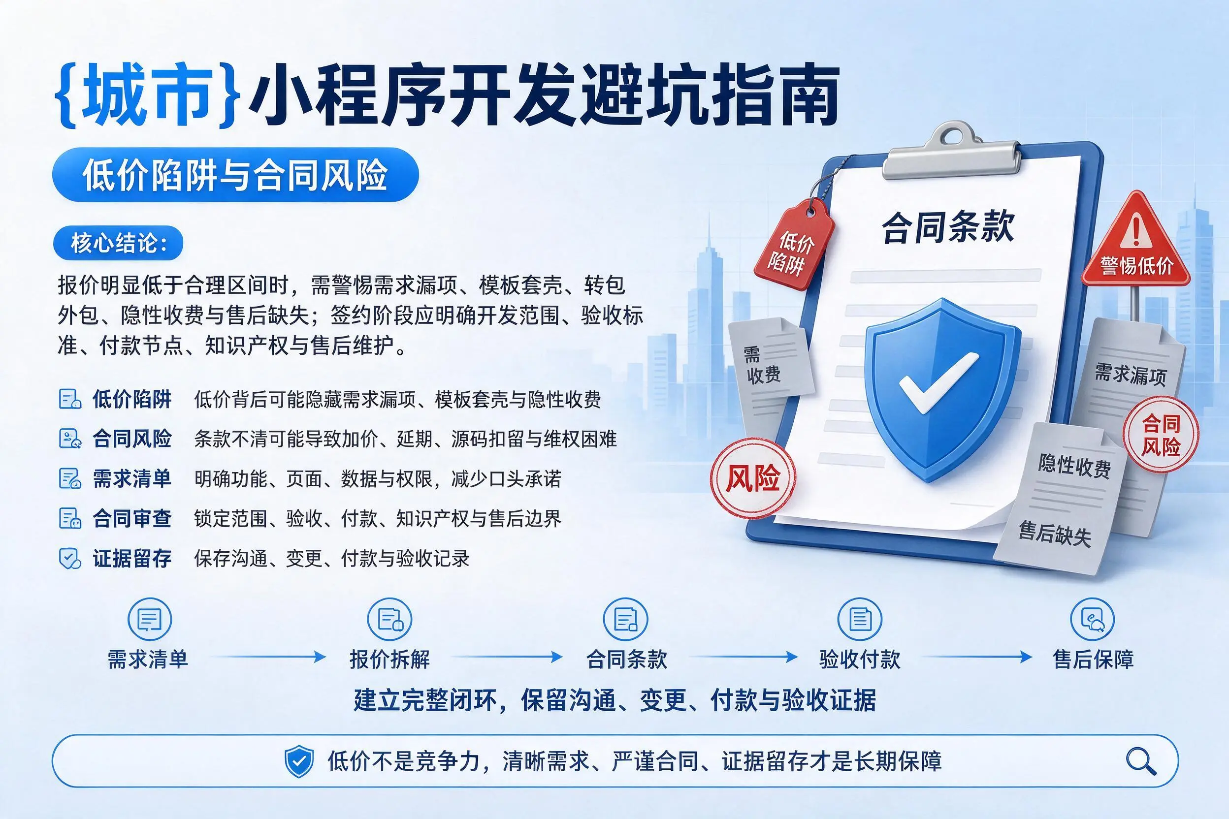 滁州小程序开发避坑指南：低价陷阱与合同风险