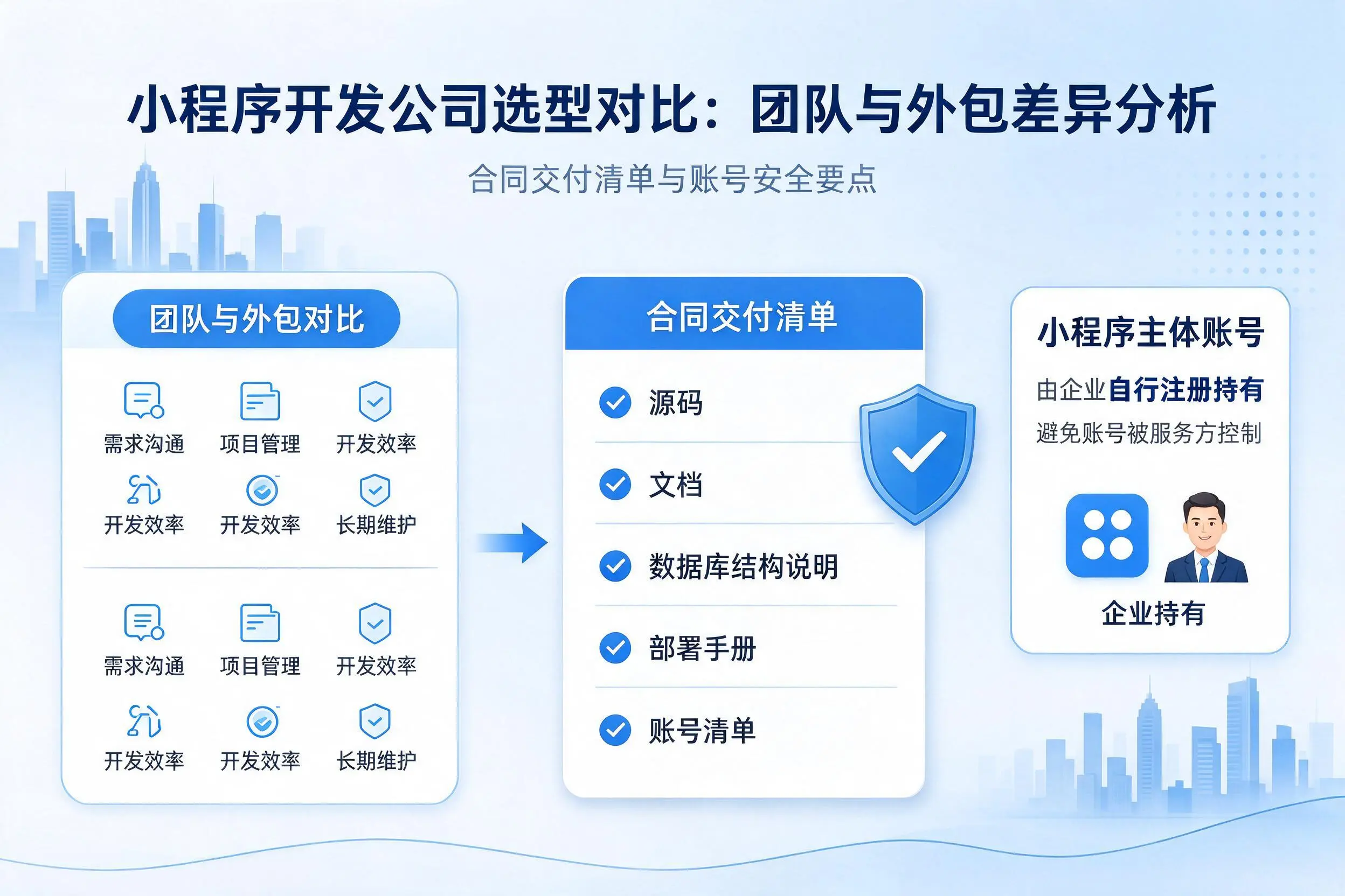滁州小程序开发公司选型对比:团队与外包差异分析