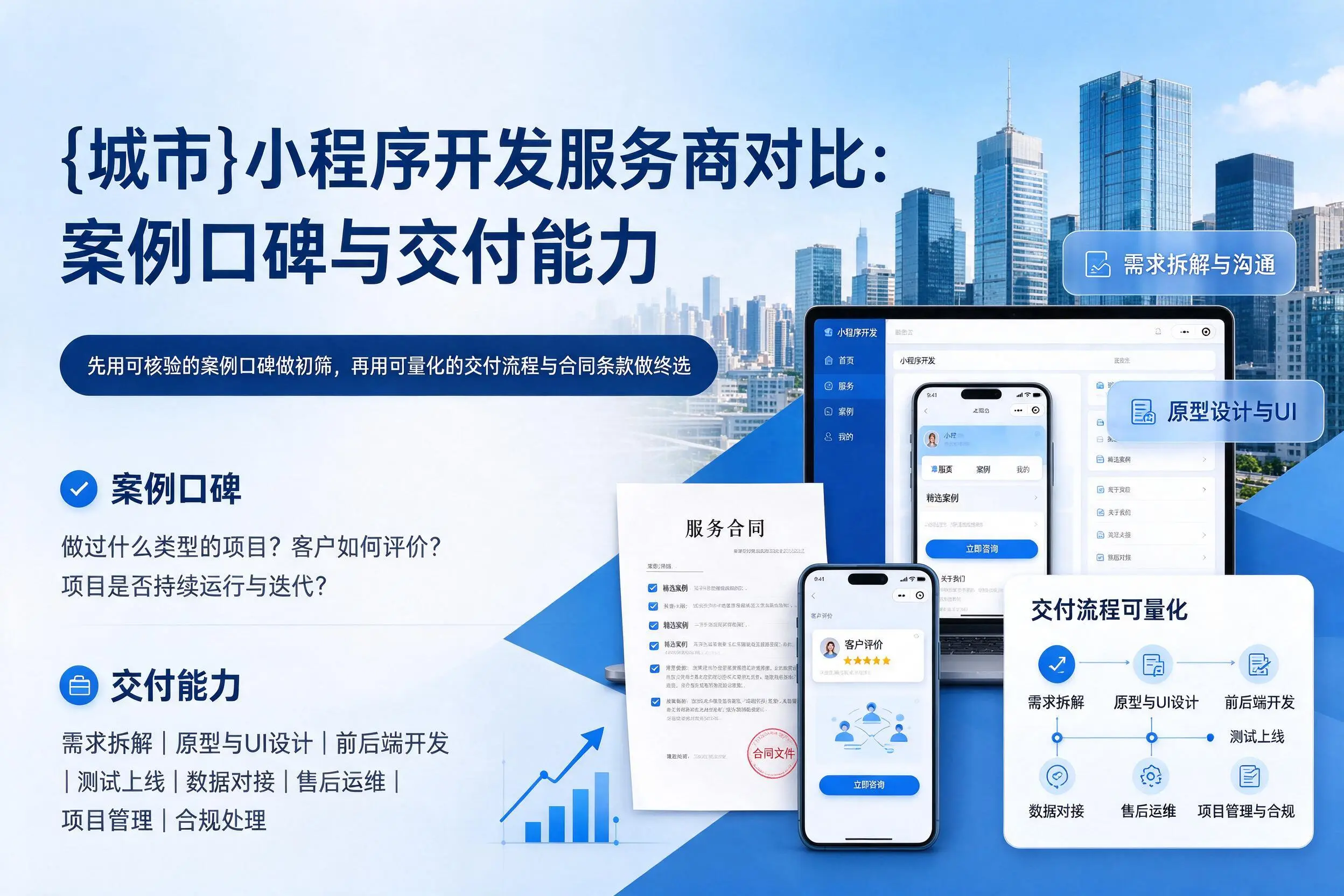 滁州小程序开发服务商对比：案例口碑与交付能力