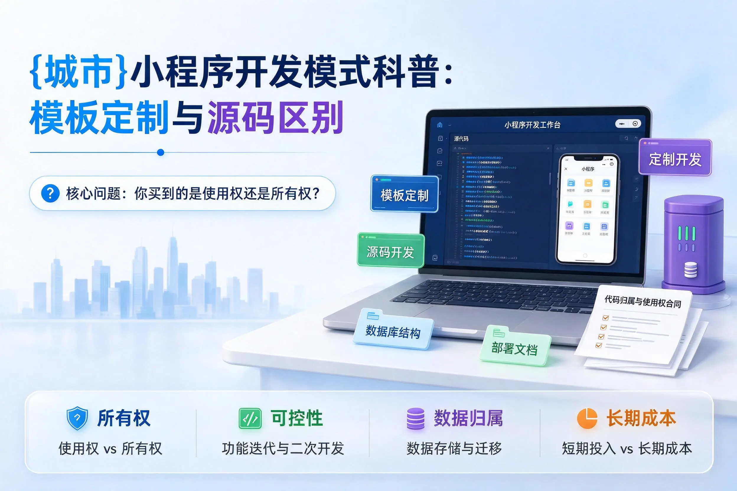 滁州小程序开发模式科普：模板定制与源码区别