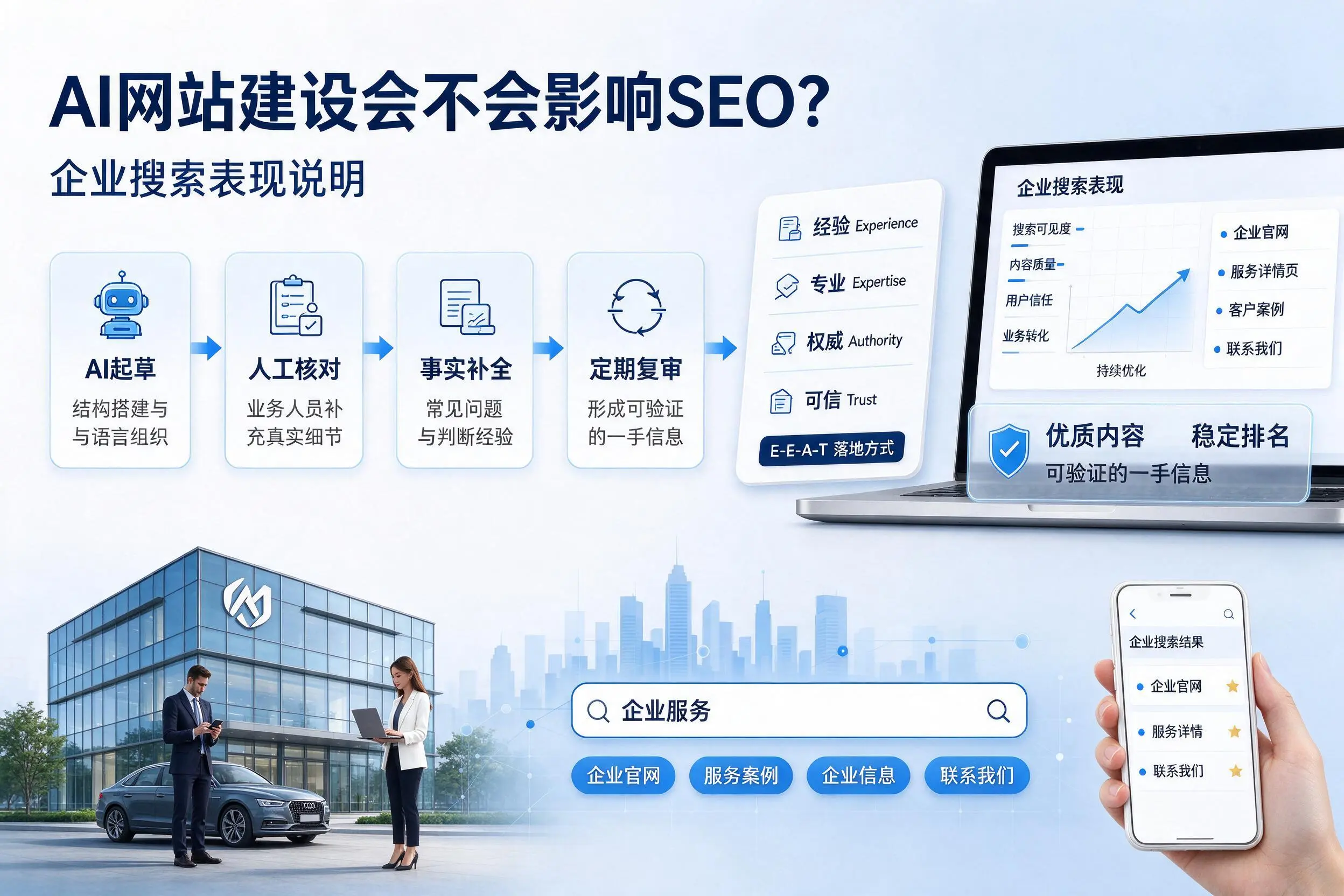 AI网站建设会不会影响SEO？滁州企业搜索表现说明