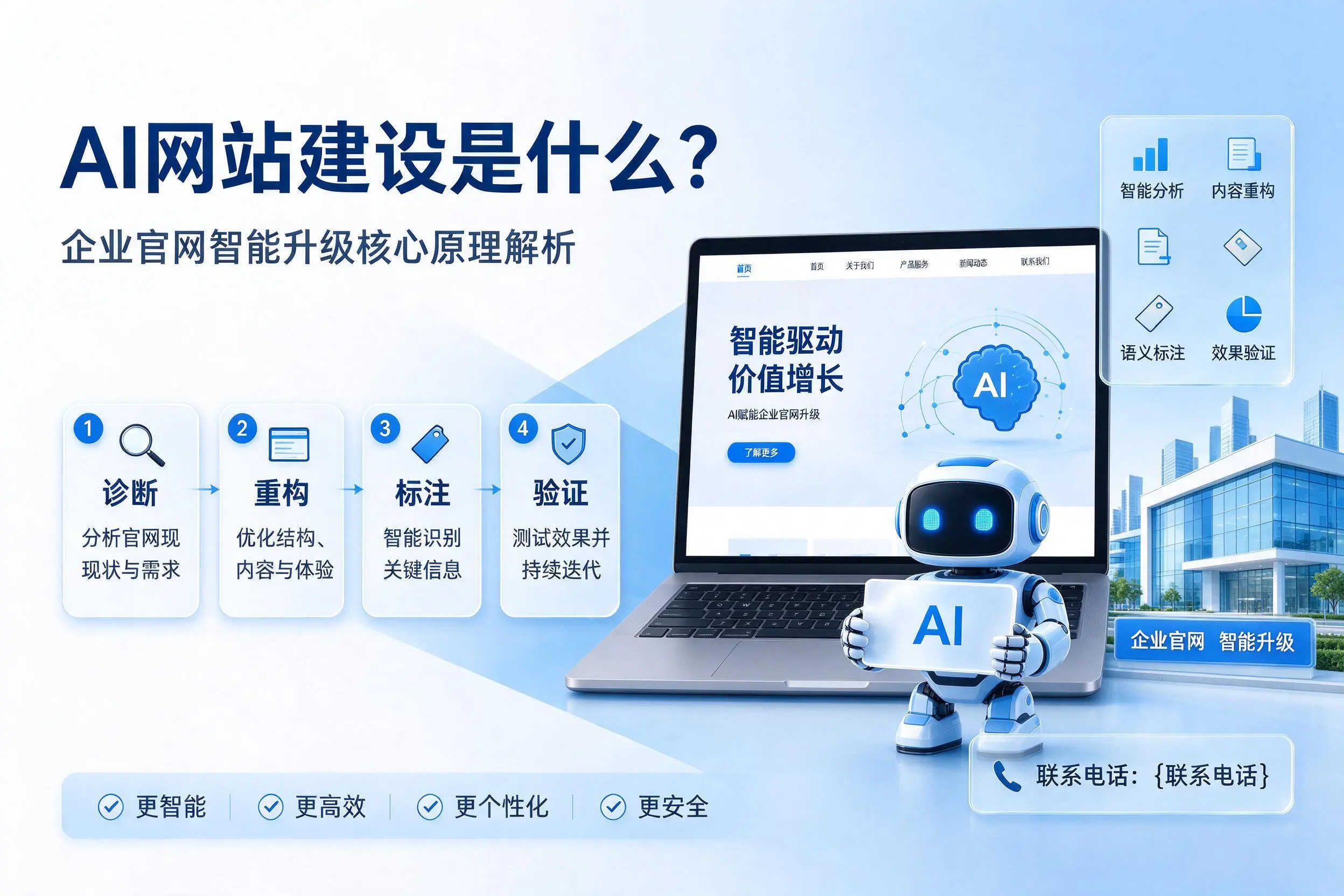 AI网站建设是什么？滁州企业官网智能升级核心原理解析