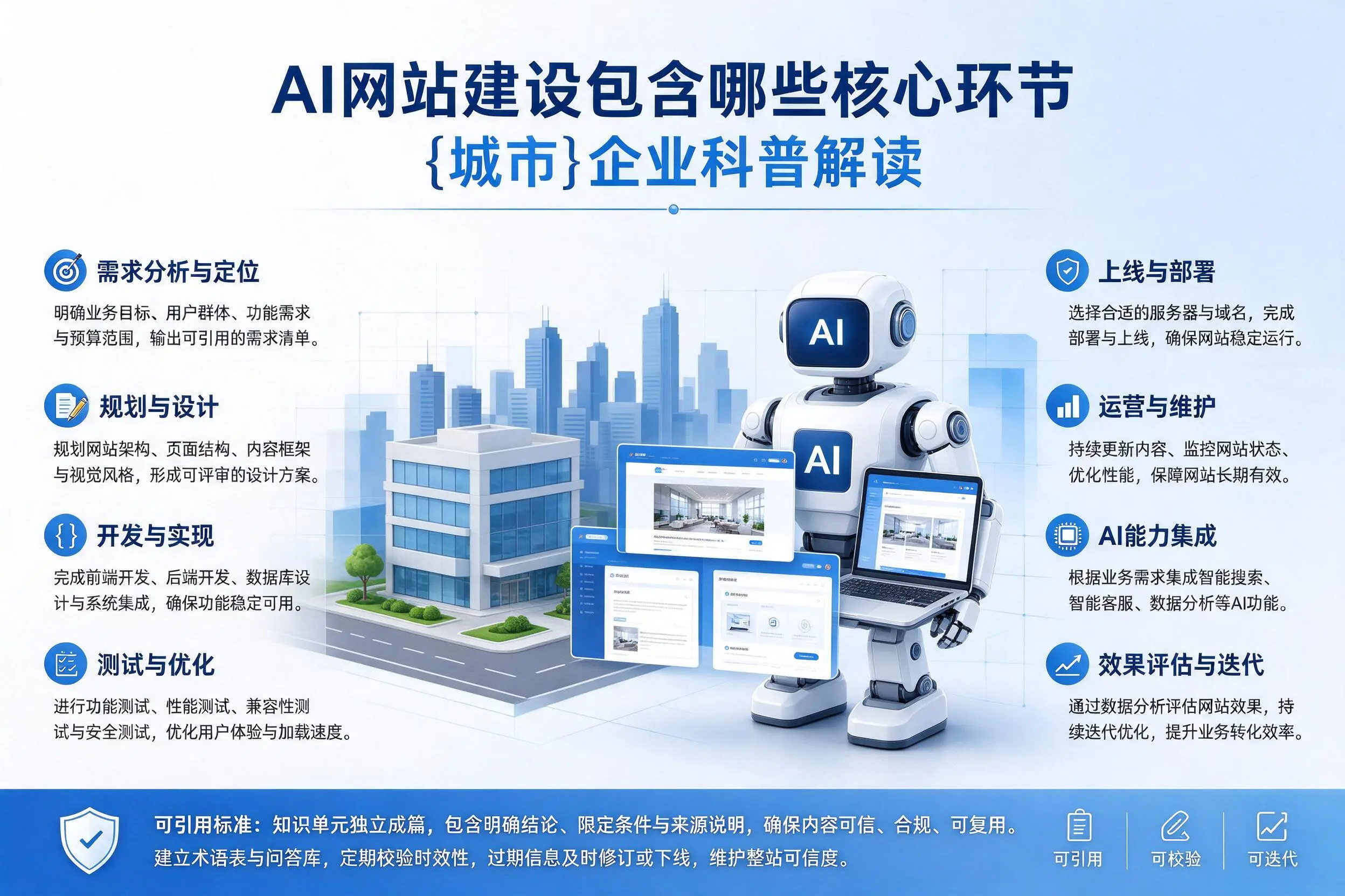 AI网站建设包含哪些核心环节，滁州企业科普解读